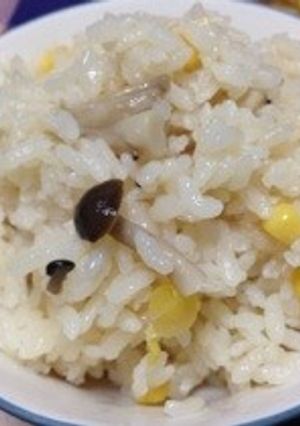 コーン＆きのこご飯♡-レシピのメイン写真