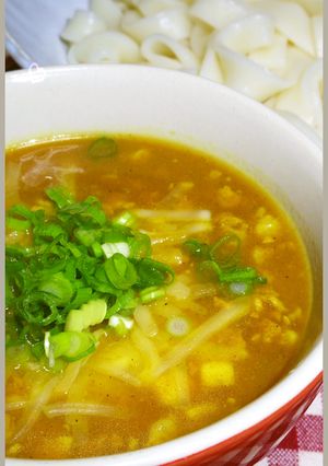 男のロマンだ！にんにくカレーづけうどん-レシピのメイン写真
