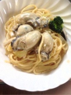牡蠣の贅沢ホワイトソースパスタ-レシピのメイン写真