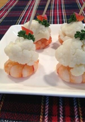 海老とカリフラワーのピンチョス-レシピのメイン写真
