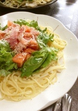 レタスとトマトのシンプル♡さらだパスタ-レシピのメイン写真