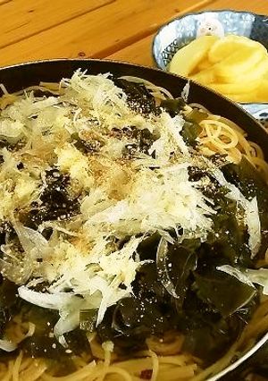 旬の!もりもり☆わかめパスタ-レシピのメイン写真