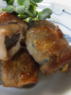 こんにゃくの豚肉巻きポン酢炒め-レシピのメイン写真