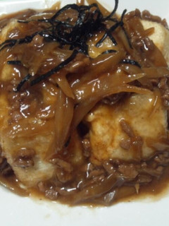 しっかり味☆揚げ出し豆腐のそぼろあんかけ-レシピのメイン写真