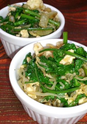 タイ料理屋の鳥ひき肉とパクチー/香菜炒め-レシピのメイン写真