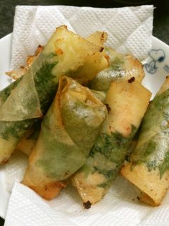 海老と大葉のおつまみ春巻き♪-レシピのメイン写真