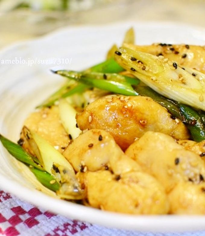 専用✨魔光焼き香 シャーマンレシピ 鶏むね肉と長ネギのゴマ焼き by 鈴木美鈴 【クックパッド】 簡単