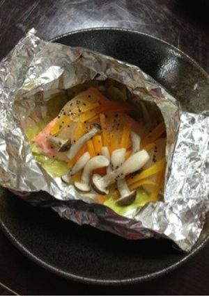 取り分け離乳食☆鮭のホイル焼き-レシピのメイン写真