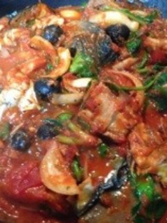 フライパンでサバのトマト煮込み-レシピのメイン写真