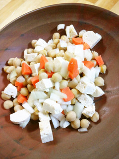 ひよこ豆と豆腐のサラダ-レシピのメイン写真