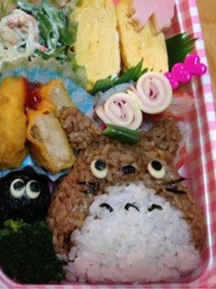 簡単!すぐ出来るトトロキャラ弁♡・*-レシピのメイン写真