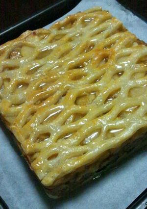ホットケーキでアップルケーキ-レシピのメイン写真