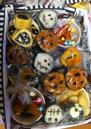 パーティ持ち寄りにハロウィンキャラ弁当♪-レシピのメイン写真