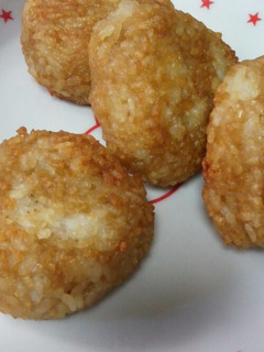 余った冷や飯もパパッと焼きおにぎり♡-レシピのメイン写真