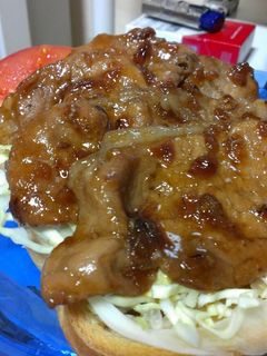 極☆男飯☆簡単ガッツリ生姜焼きトースト-レシピのメイン写真