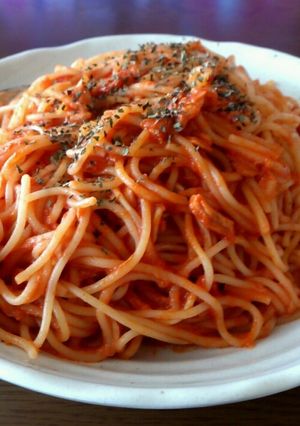 トマトジュースのスパゲッティ-レシピのメイン写真