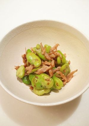 レモンバターでそら豆と生ハム炒め-レシピのメイン写真