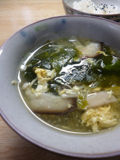 きのことわかめ入り・かきたま汁-レシピのメイン写真