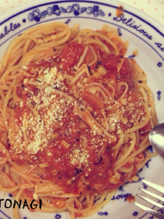 えのきの簡単トマトパスタ-レシピのメイン写真