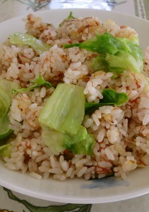 コンビーフレタスチャーハン-レシピのメイン写真