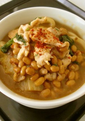 納豆カレーうどん-レシピのメイン写真
