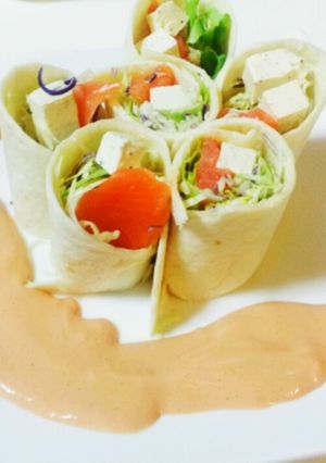 サーモンとクリームチーズのロールサンド-レシピのメイン写真
