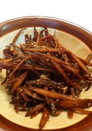 ごぼうと煮干しの味噌きんぴら-レシピのメイン写真