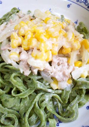 生パスタ4♪ほうれん草のフェットチーネ-レシピのメイン写真