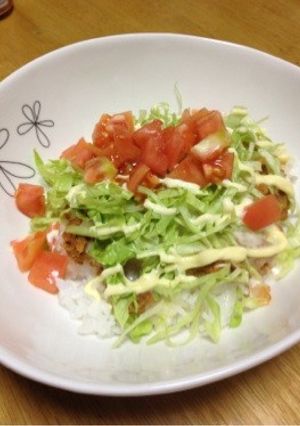 なんちゃってヘルシータコライス-レシピのメイン写真