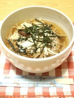 簡単☆シンプルきのこ蕎麦-レシピのメイン写真