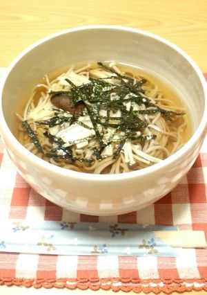簡単☆シンプルきのこ蕎麦-レシピのメイン写真