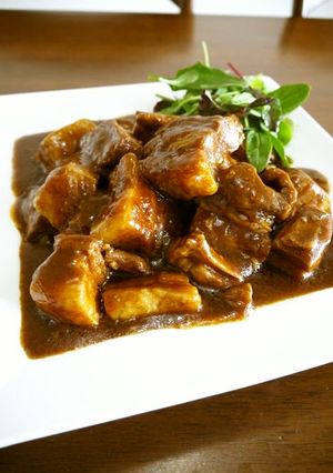 豚バラ肉のデミグラスソース煮込み♪-レシピのメイン写真