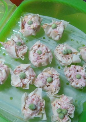 ルクエで厚揚げ豆腐焼売-レシピのメイン写真