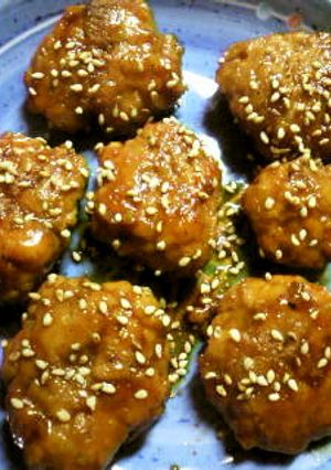 照り照りっ☆鶏つくね♪お弁当にも！-レシピのメイン写真