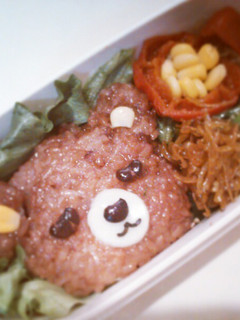 簡単!クマの赤飯弁当-レシピのメイン写真
