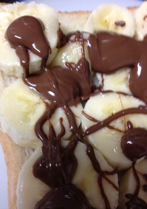 チョコ♡バナナトースト-レシピのメイン写真