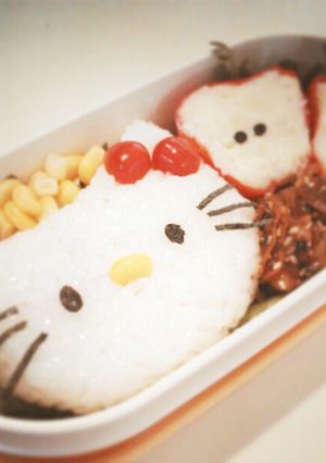 簡単！キティちゃんのキャラ弁-レシピのメイン写真