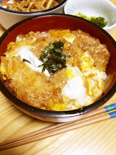 卵は1人1個♪甘めな我が家のカツ丼-レシピのメイン写真