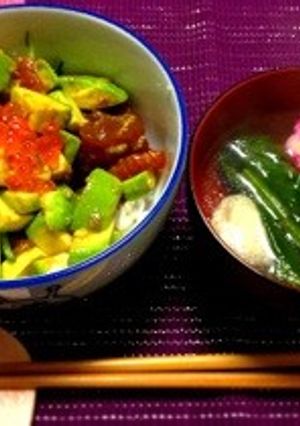 絶品アボガドマグロ丼-レシピのメイン写真