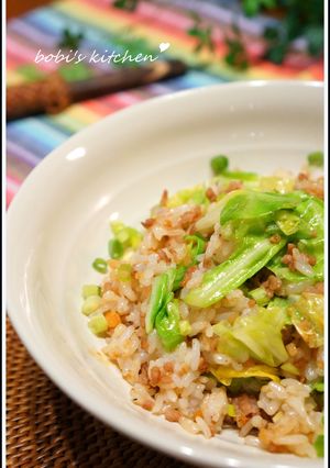 ✿ 春キャベツと挽肉の炒飯✿-レシピのメイン写真