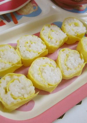 【離乳食完了期～】たまご巻きごはん-レシピのメイン写真