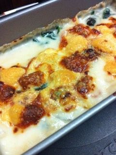 市販のソースで♪簡単ほうれん草のグラタン-レシピのメイン写真