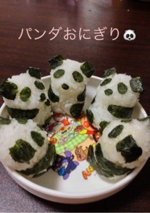 簡単☆ぱんだおにぎり-レシピのメイン写真