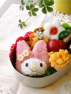 簡単!キャラ弁☆サンリオ☆マイメロ弁当♪-レシピのメイン写真