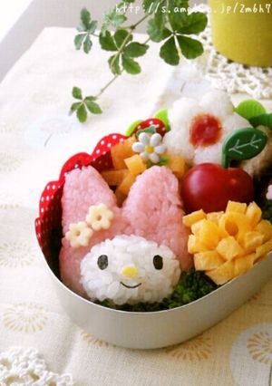 簡単！キャラ弁☆サンリオ☆マイメロ弁当♪-レシピのメイン写真