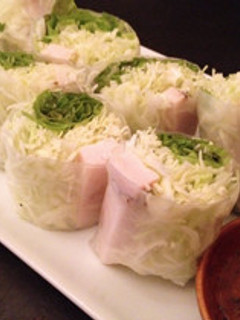 鶏ハムとキャベツで、ヘルシー生春巻き-レシピのメイン写真