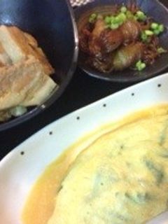 ニラ玉チーズオムレツ-レシピのメイン写真