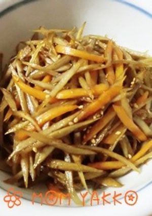おふくろの味、定番お惣菜♪きんぴらごぼう-レシピのメイン写真