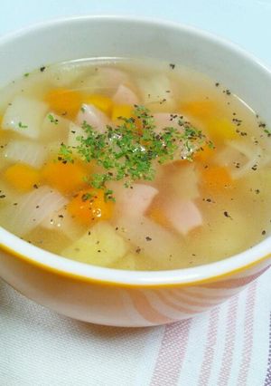 具沢山も！簡単❤和洋折衷の野菜スープ-レシピのメイン写真