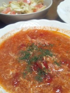 かきたまトマトスープ-レシピのメイン写真
